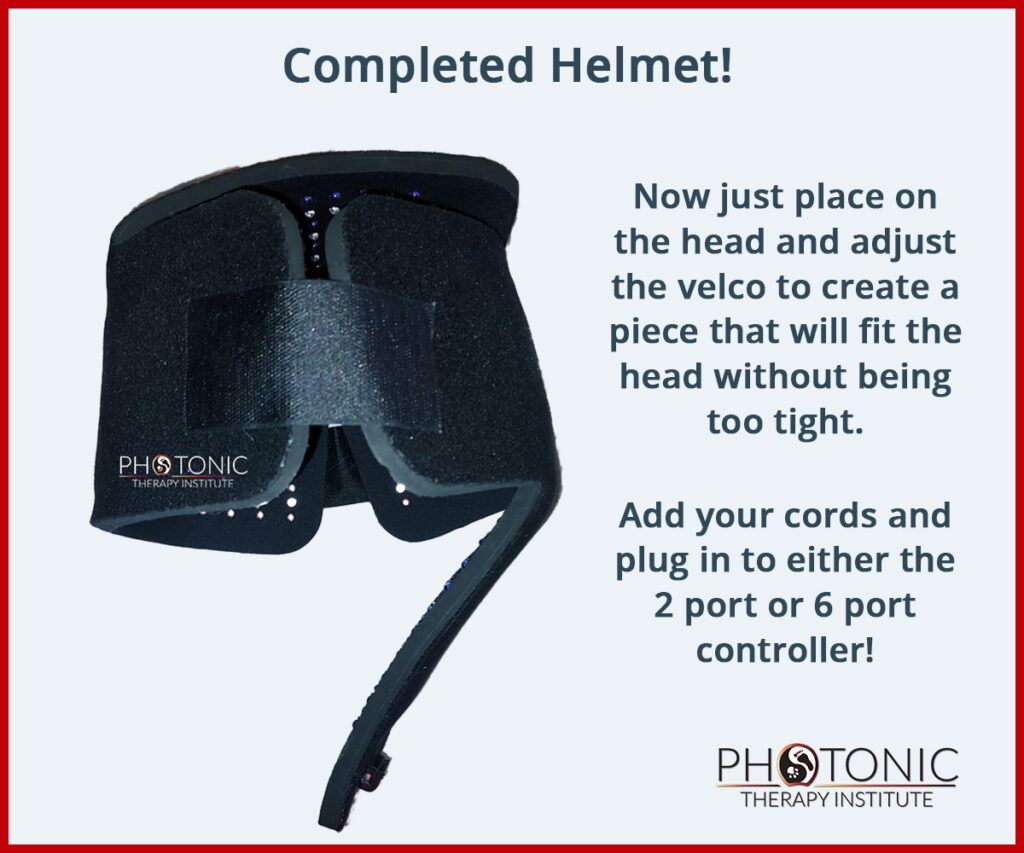 Easy Peasy TPad Helmet! Members Photonic Therapy Institute